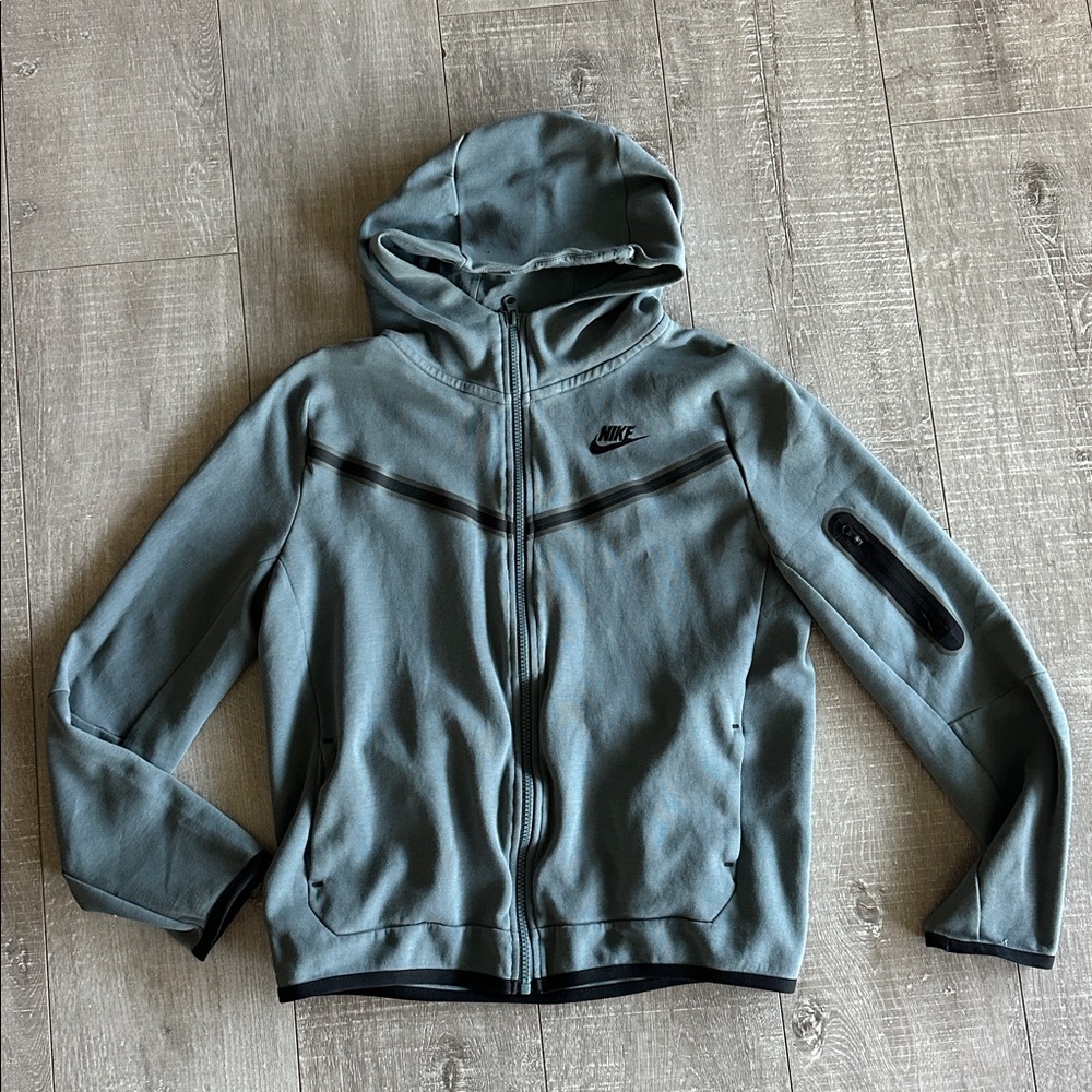 Nike tech Charcoal Zip-Up Hoodie